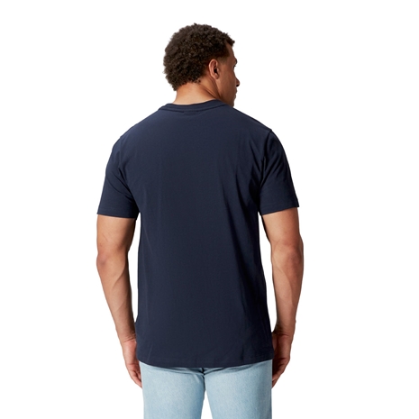 British and Irish Lions Mens Cotton T-Shirt Navy - Model Back