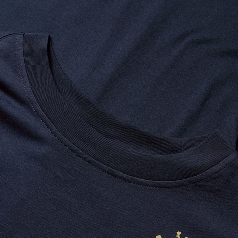 British and Irish Lions Mens Cotton T-Shirt Navy - Neck