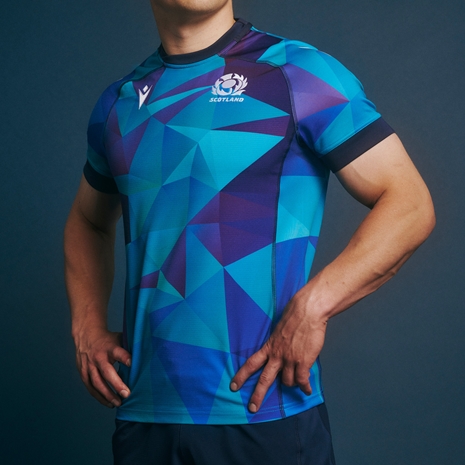 Scotland Junior Rugby Training Jersey - Blue - 2025 Model