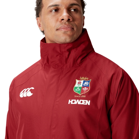 British and Irish Lions Mens Waterproof Jacket - Model Close-up