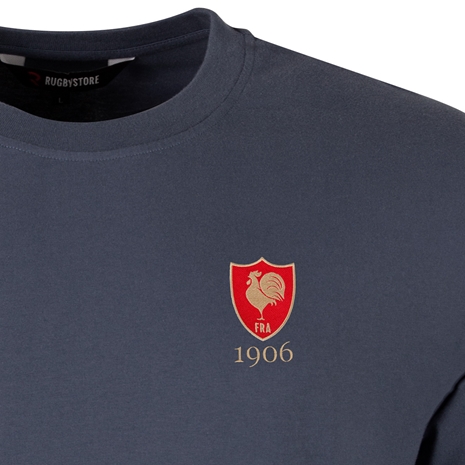 R1823 France 1906 T-Shirt - Petrol Blue R1823 France 1906 T-Shirt - Petrol Blue