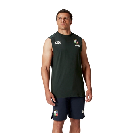British and Irish Lions Mens Tank Green Model Front