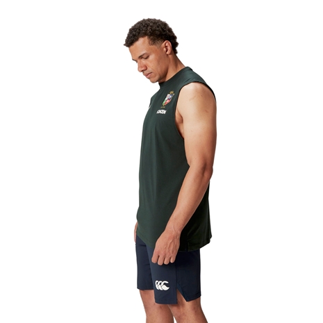 British and Irish Lions Mens Tank Green Model Side