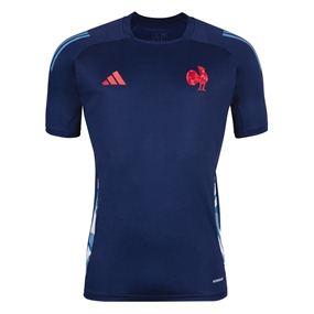 France Mens Performance T-Shirt - Dark Blue 2025 - Front