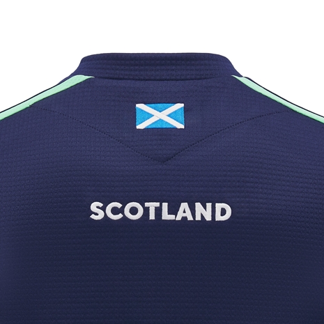 Scotland Mens Round Neck Training Top - 2025 - Back Close Up