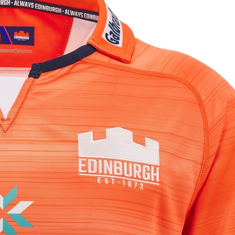 Edinburgh Kids Away Rugby Shirt - Short Sleeve - 24/25 - Logo