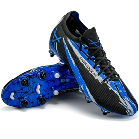 Oxen Adults Metasock Mix Stud Rugby Boots-Black/Blue - Side