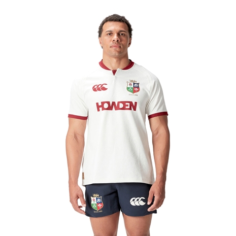 British and Irish Lions Training Jersey Cream - Model Front
