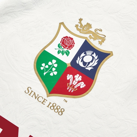 British and Irish Lions Training Jersey Cream - Lions Logo Close Up