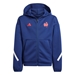 France adidas Junior Travel Full Zip Hoody - Dark Blue 2024 - Front  France adidas Junior Travel Full Zip Hoody - Dark Blue 2024 - Front