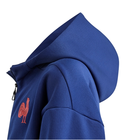 France adidas Junior Travel Full Zip Hoody - Dark Blue 2024 - Side Hood France adidas Junior Travel Full Zip Hoody - Dark Blue 2024 - Side Hood