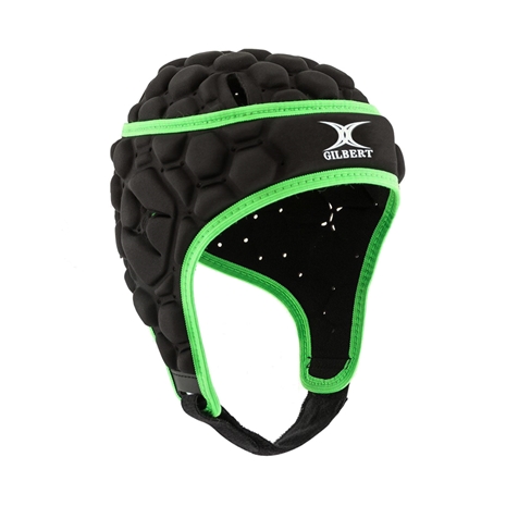 Gilbert Adults Headguard - XP250 - Black/Green