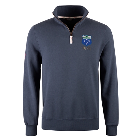 R1823 Samoa 1924 Quarter Zip Top - Petrol Blue