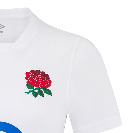 England Womens Home Red Roses Rugby Shirt - 2025 - RFU Rose