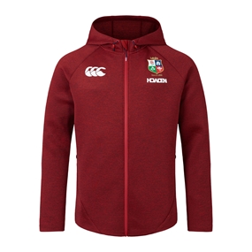 British and Irish Lions Mens Everest Hoody Red - Front