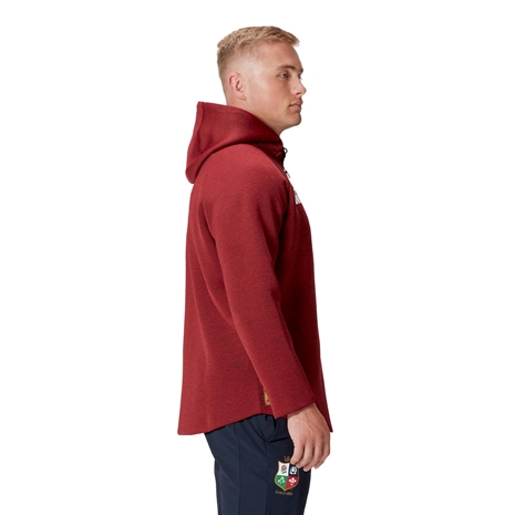 British and Irish Lions Mens Everest Hoody Red - Model Side
