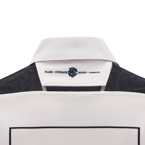 barbarians mens home rugby shirt - detail