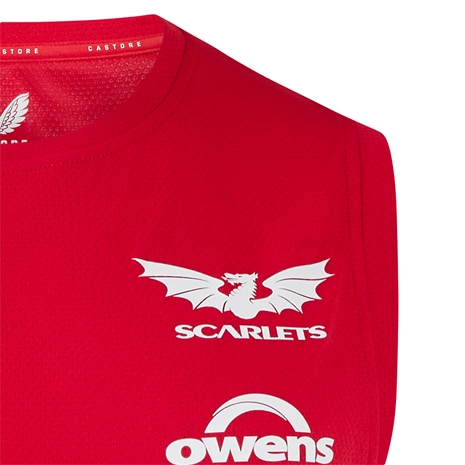 Scarlets Mens Training Vest 2024 - Dragon