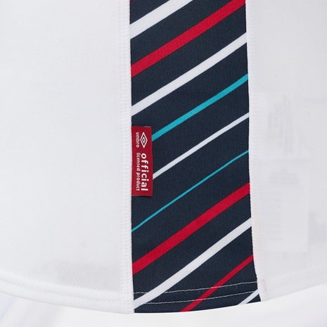 England Womens Home Rugby Shirt Short Sleeve 24/25 - Hem