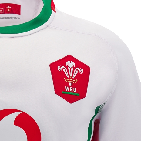 Wales Mens Away Rugby Shirt - Short Sleeve 2025 - WRU