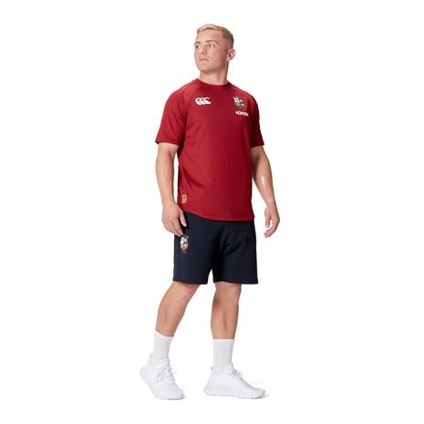 British and Irish Lions Mens Fleece Shorts Navy - Model Front