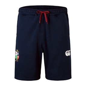 British and Irish Lions Mens Fleece Shorts Navy - Front