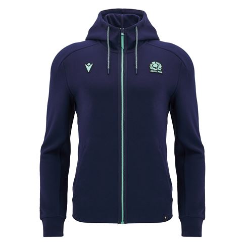 Scotland Mens Athleisure Travel Full Zip Hoody-Navy-24/25 - Front Scotland Mens Athleisure Travel Full Zip Hoody-Navy-24/25 - Front
