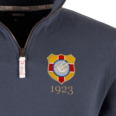 R1823 Tonga 1923 Quarter Zip Top - Petrol Blue