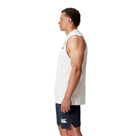 British and Irish Lions Mens Tank Cream - Model Side