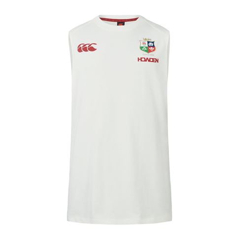 British and Irish Lions Mens Tank Cream - Front British and Irish Lions Mens Tank Cream - Front