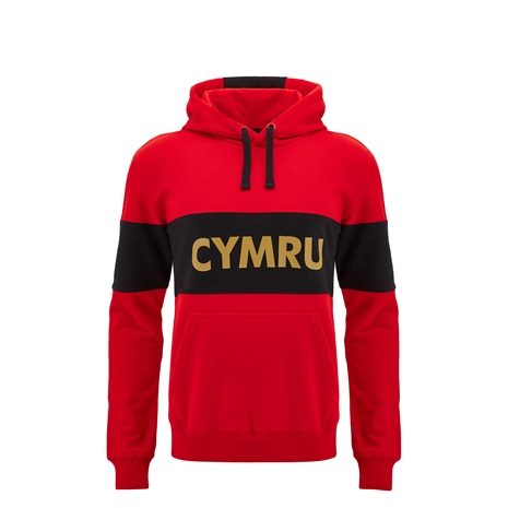 Wales Kids Travel Leisure Hoodie - Red 2025 - Front