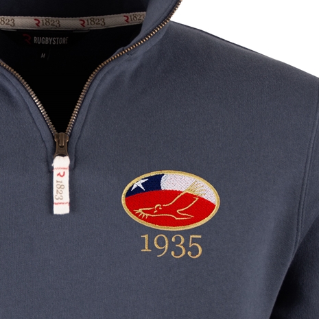 R1823 Chile Quarter Zip Top - Petrol Blue