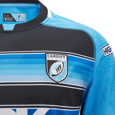 Cardiff Kids Home Rugby Shirt - Short Sleeve - 2025 - Crest