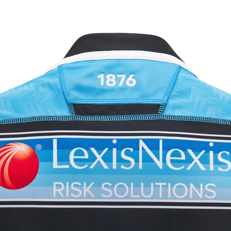 Cardiff Kids Home Rugby Shirt - Short Sleeve - 2025 - Neck