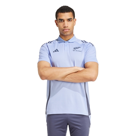 All Blacks Men's Polo-Blue Spark - Model Full Front