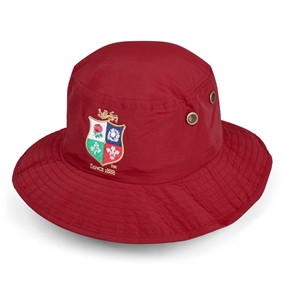 British and Irish Lions Wide Brim Hat Red - Front