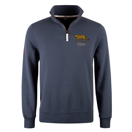 R1823 Argentina 1910 Quarter Zip Top - Petrol Blue R1823 Argentina 1910 Quarter Zip Top - Petrol Blue
