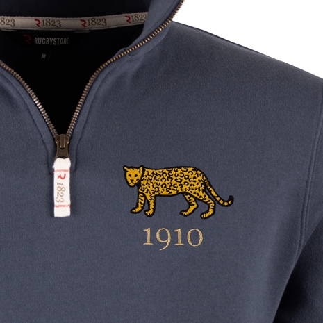 R1823 Argentina 1910 Quarter Zip Top - Petrol Blue R1823 Argentina 1910 Quarter Zip Top - Petrol Blue