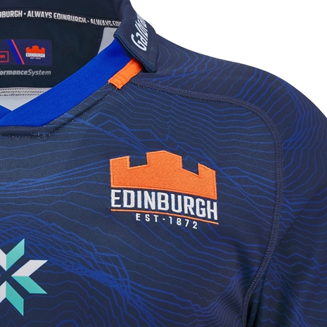Edinburgh Kids Home Rugby Shirt - Short Sleeve - 24/25 - Logo