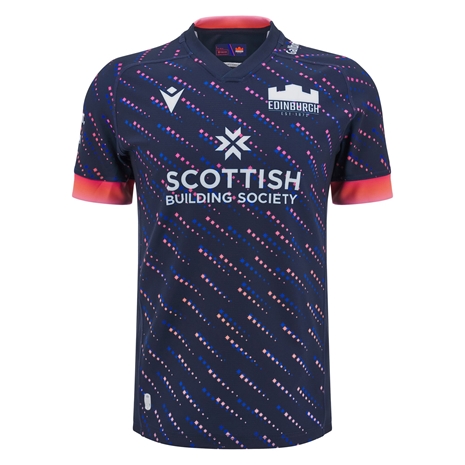 Edinburgh Mens Training Rugby Shirt - Short Sleeve - 24/25 - Front