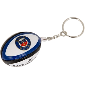 Gilbert Bath Rugby Ball Keyring - Front