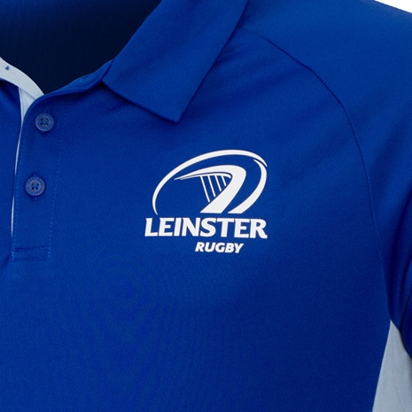 Leinster Mens Rise Pro Players Presentation Polo 24/25 - Harp Logo