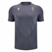 Wales Mens Poly Training Shirt - Grey - Short Sleeve -2025 - Front 