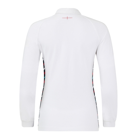 England Womens Home Classic Rugby Shirt - Long Sleeve 2025 - Back