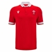 Wales Mens Cotton Home Rugby Shirt - Short Sleeve 2025 - Front 