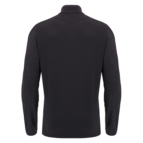 Wales Mens Training 1/4 Zip Top - Black 2025 - Back