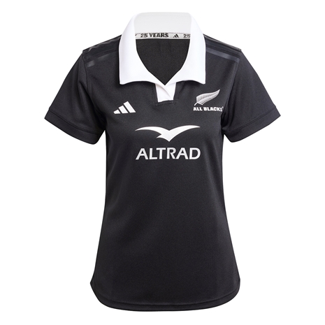 All Blacks Womens Home Rugby Shirt - Black 24/25