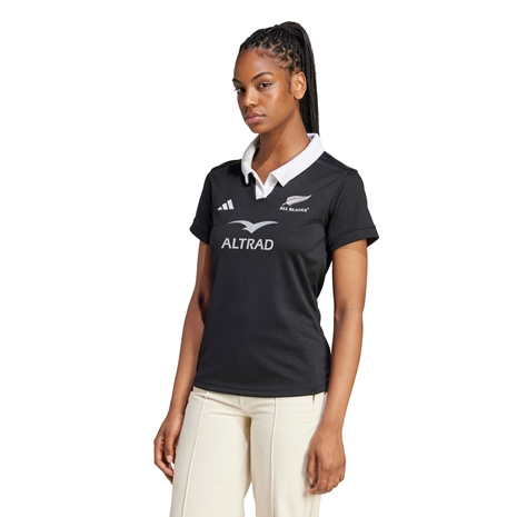 All Blacks Womens Home Rugby Shirt - Black 24/25