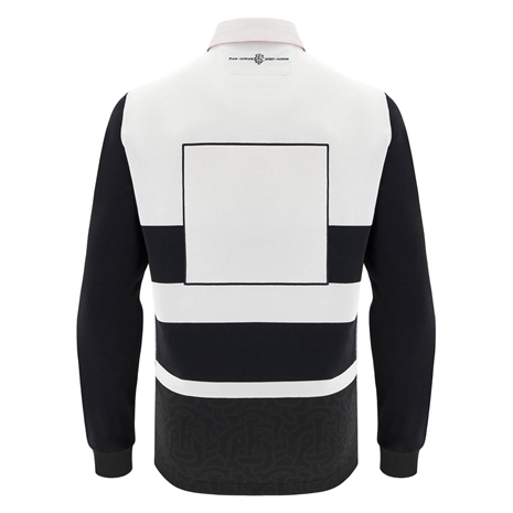 barbarians mens home cotton rugby shirt - back