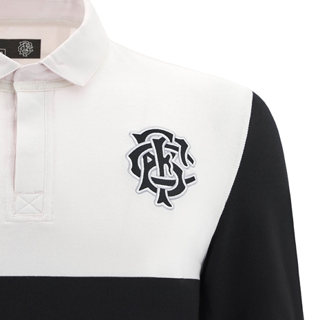 barbarians mens home cotton rugby shirt - detail